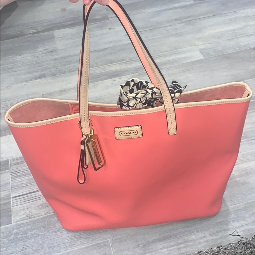Large Pink Coach purse